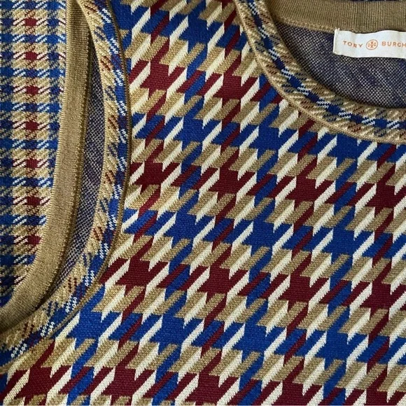 NWOT Tory Burch Houndstooth Dress L - Picture 3 of 4